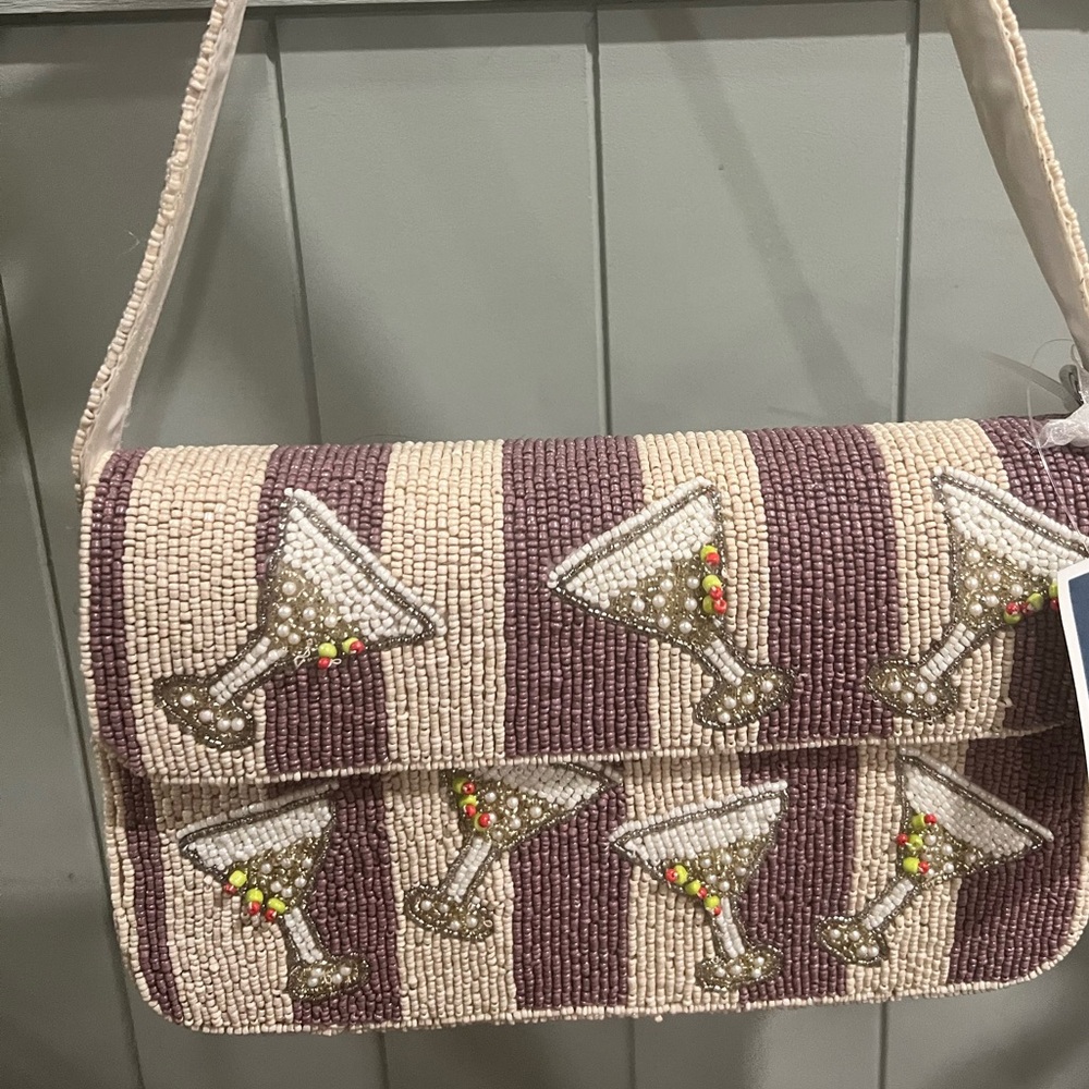 TikTok Viral New Martini Beaded Shoulder Bag
